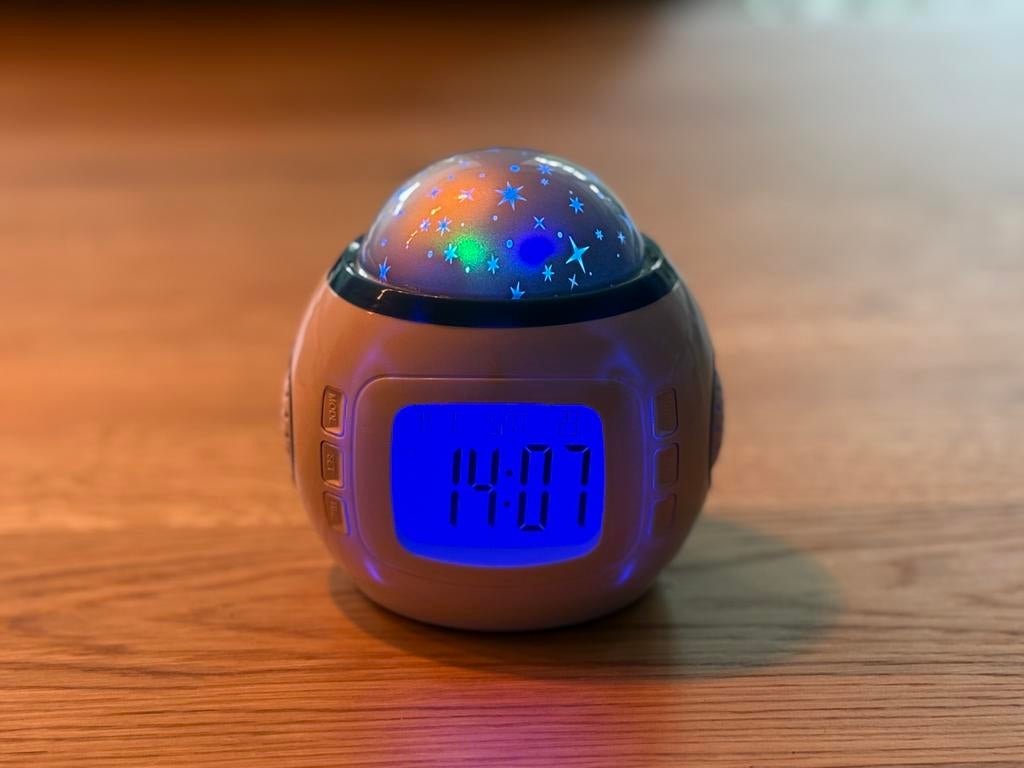 NIEUW sterrenhemel nachtlamp // wekker // op maat van muziek, Ophalen of Verzenden, Nieuw