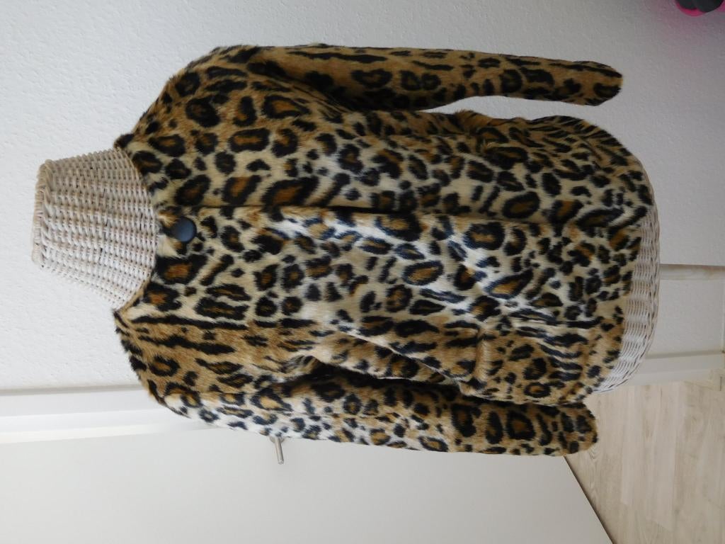 NIEUW tijgerprint bont jas merk PEPE JEANS maat 164, Pepe Jeans, Meisje, Nieuw, Ophalen of Verzenden