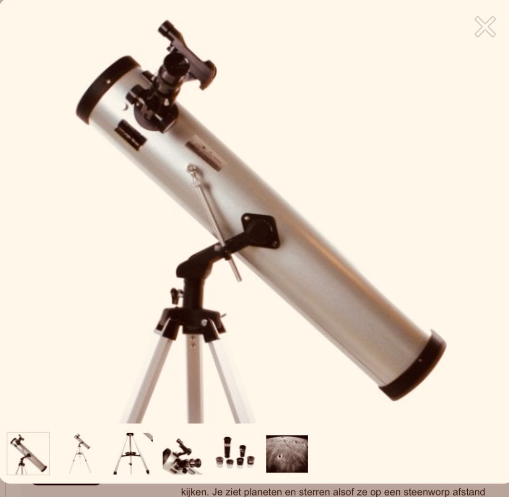 Spiegel Telescoop Byomic junior 76/700, Ophalen, Zo goed als nieuw