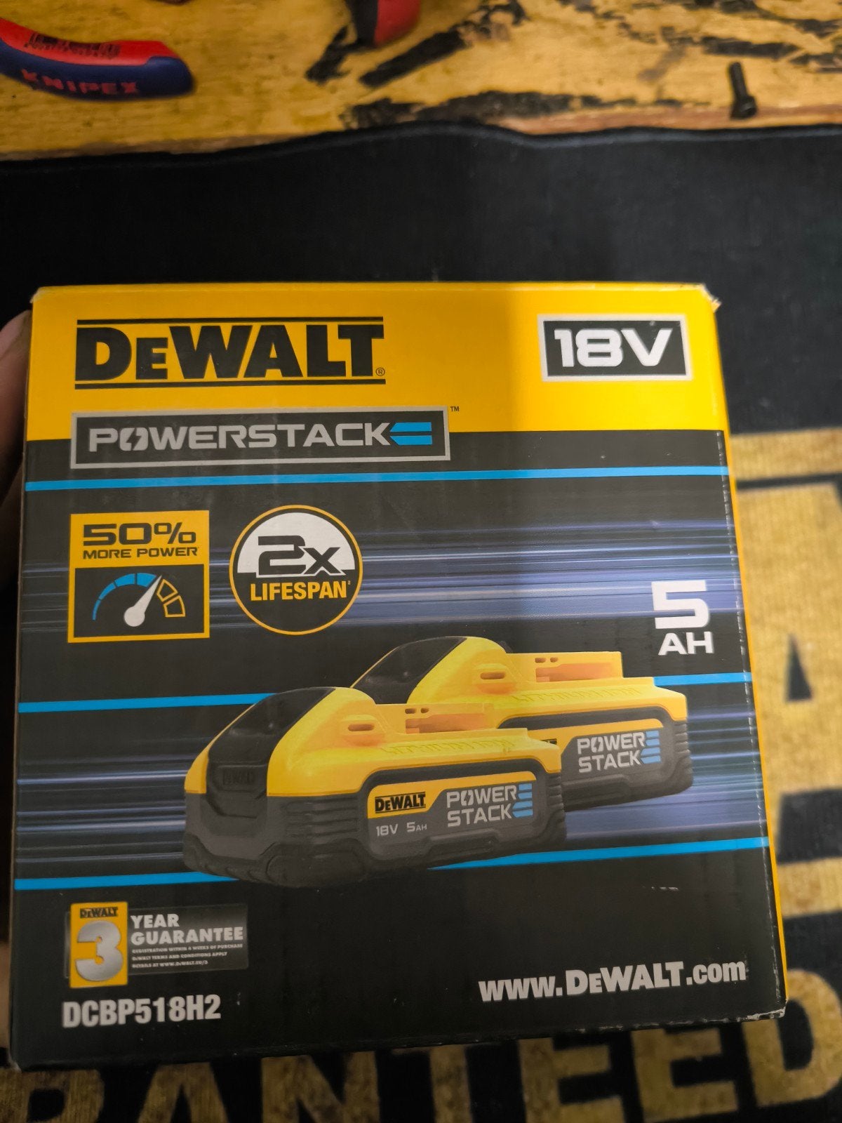 Nieuwe DeWalt Powerstack 18V 5Ah accu set (2 stuks), Doe-het-zelf en Verbouw, Gereedschap | Boormachines, Ophalen, Nieuw, Overige typen