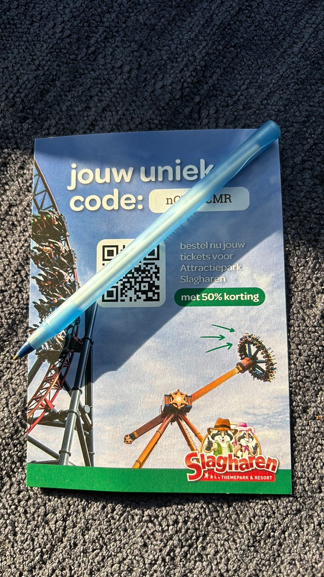 Slagharen 50% 4 personen, Drie personen of meer, Kortingsbon, Pretpark