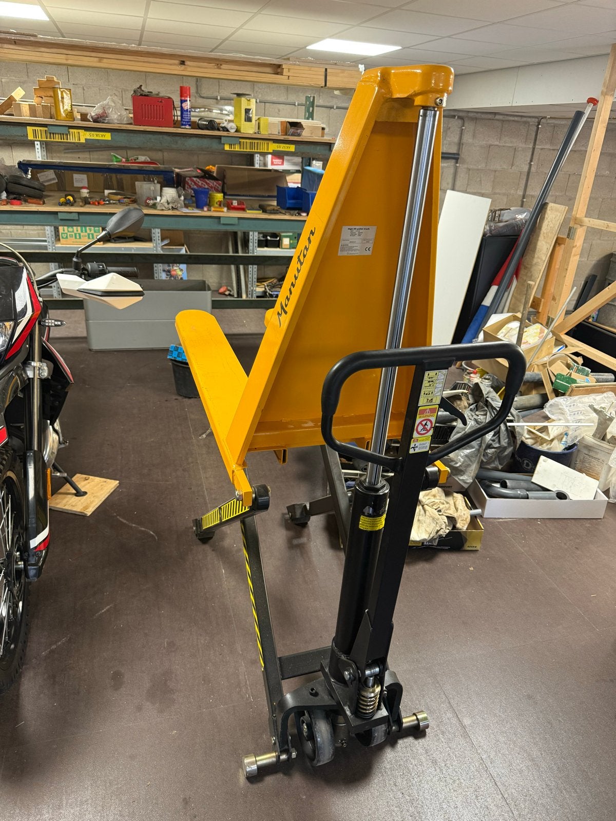 Manutan Expert High Lift Pallet Truck - 1000 kg, Tot 1000 kg, Ophalen of Verzenden, Handmatig, Palletwagen