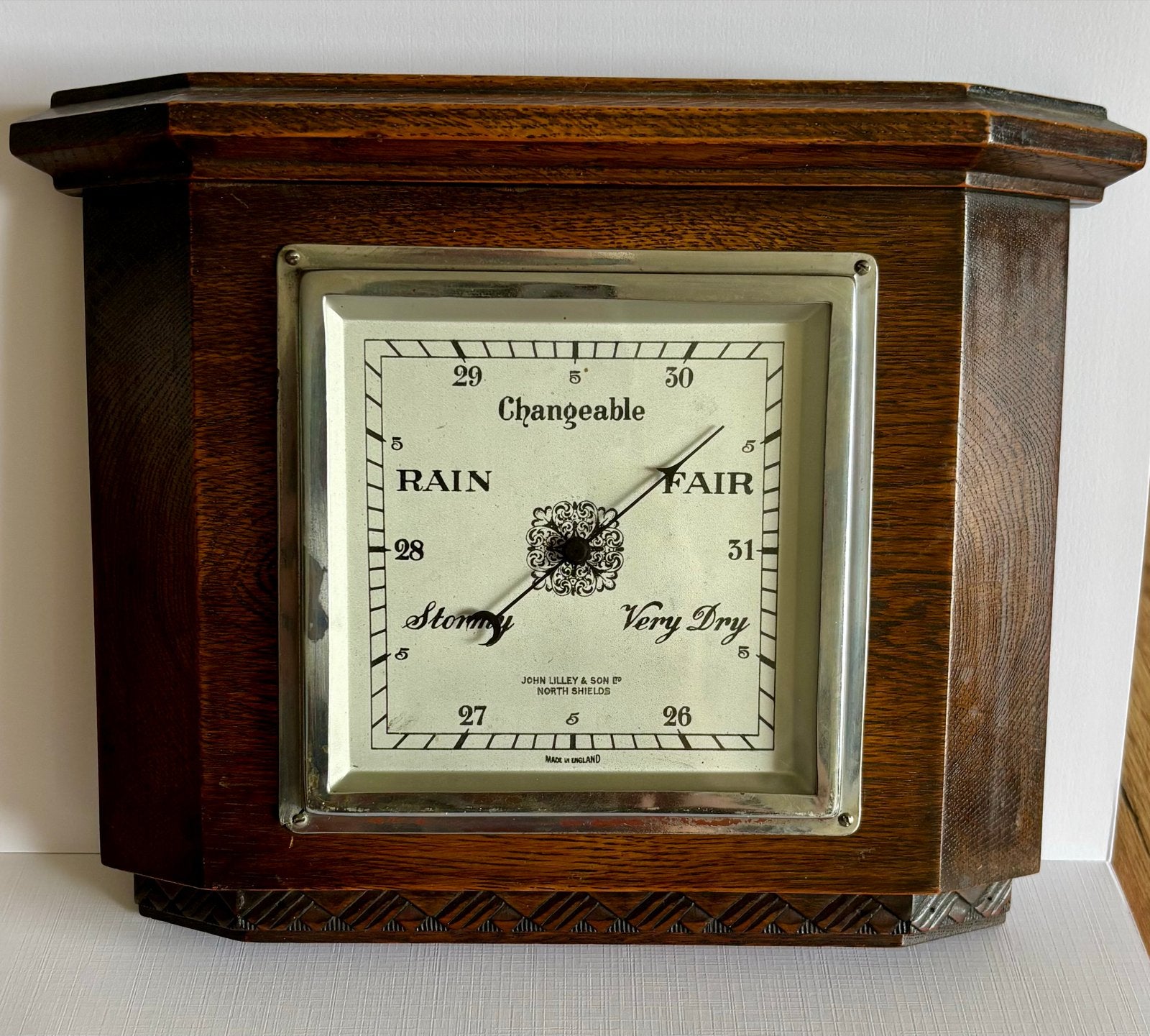 Antieke Barometer van John Lilley & Son Ltd, North Shields, Ophalen of Verzenden