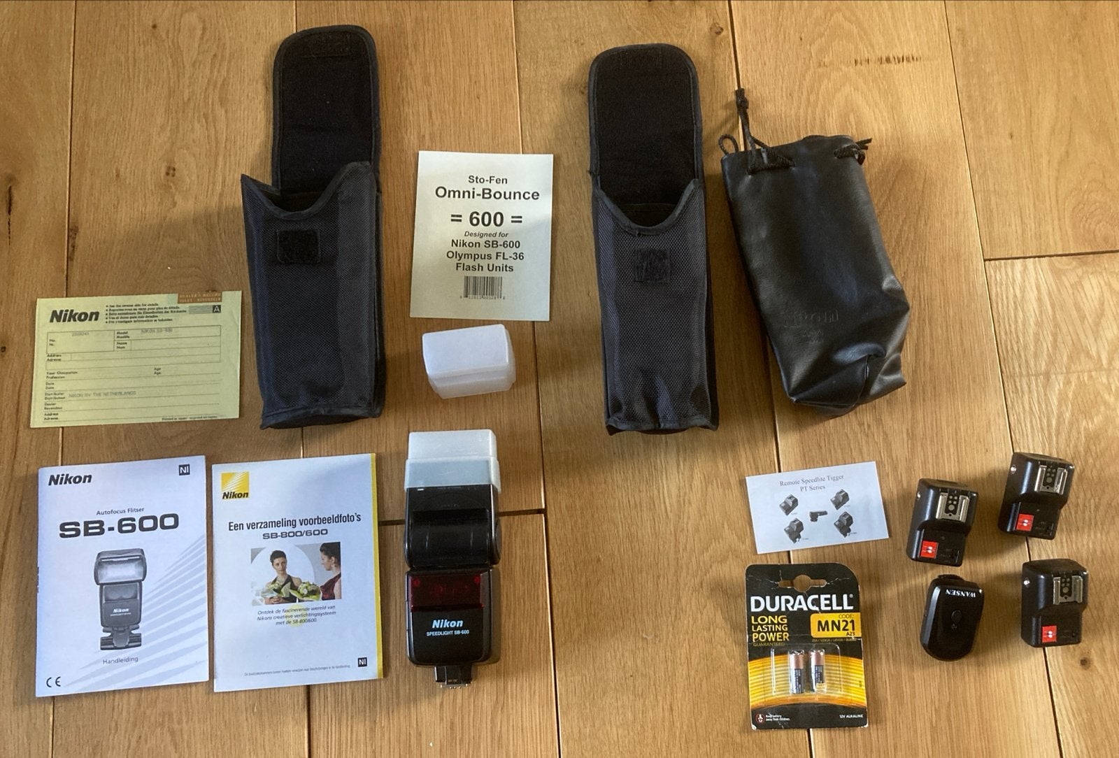 Nikon Speedlight SB-600 flitser met accessoires en triggers, Audio, Tv en Foto, Fotografie | Flitsers, Nikon, Gebruikt, Ophalen of Verzenden