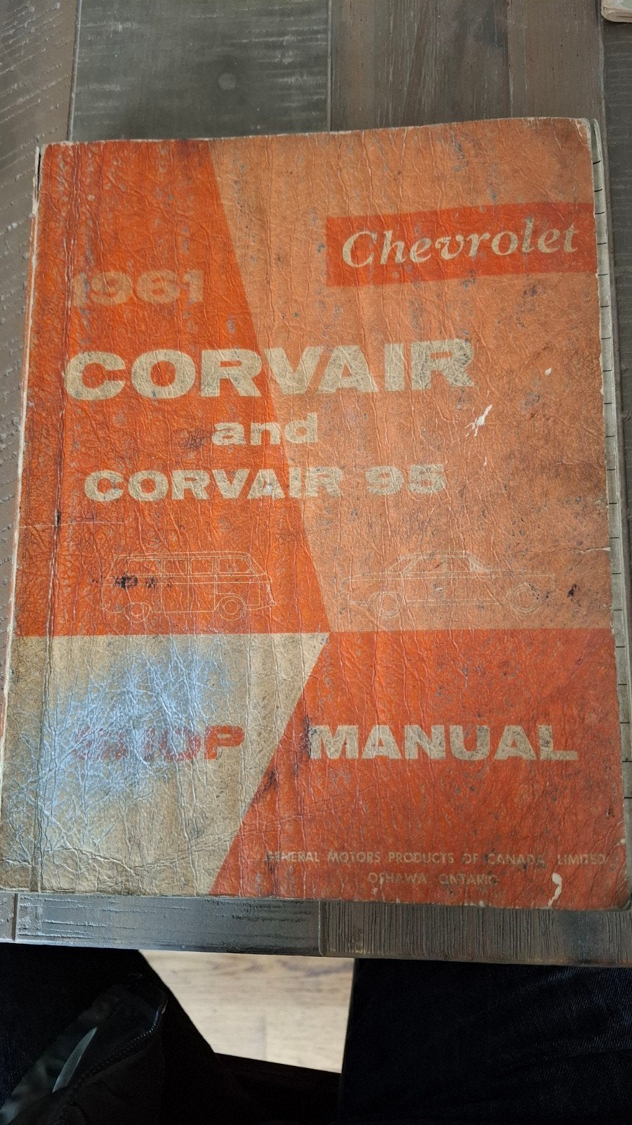 Origineel 1961 Chevrolet Corvair Shop Manual / Werkplaatshan, Ophalen of Verzenden, Gelezen, Chevrolet