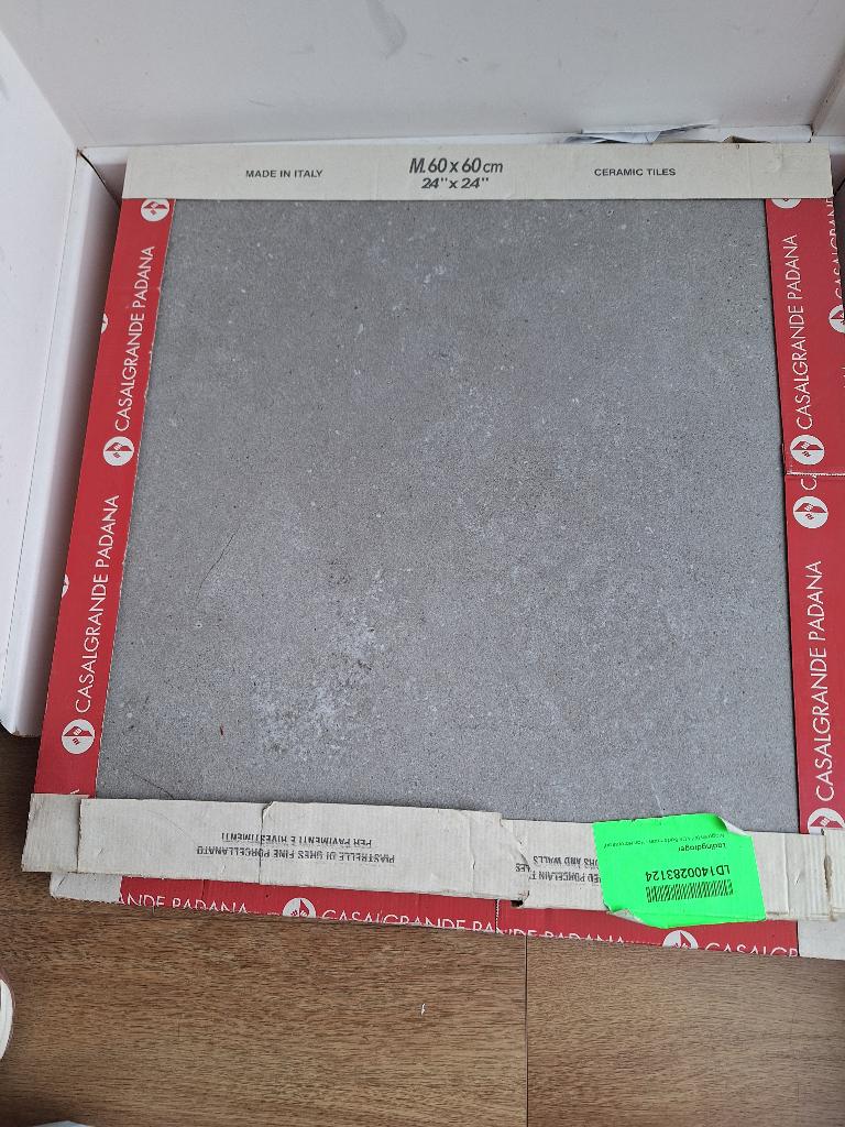Casalgrande Padana vloer- en wandtegel 60 x 60 cm grijs, Ophalen, 60 cm of meer, Nieuw, Minder dan 5 m²