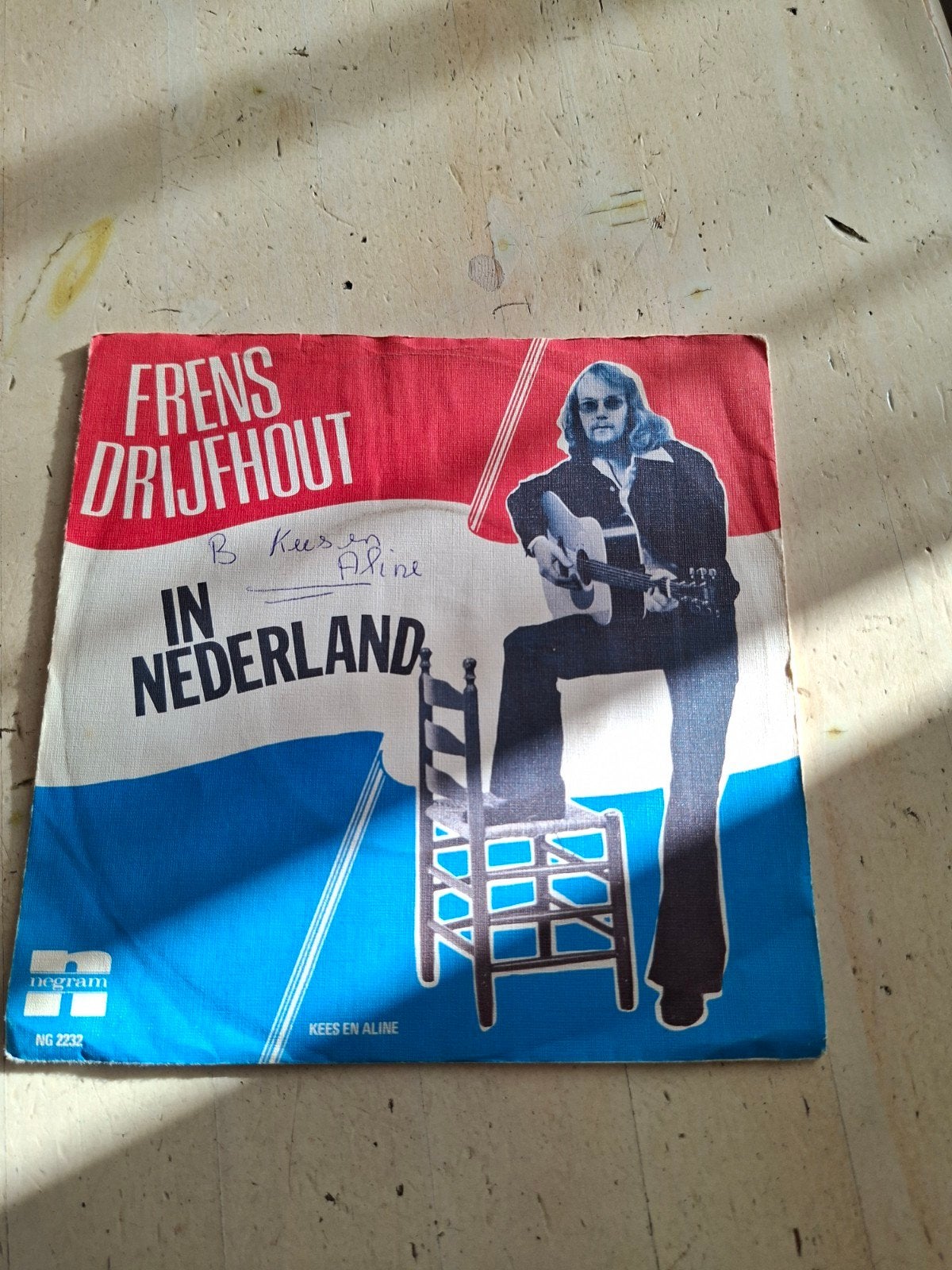Frens Drijfhout - In Nederland (Gesigneerde Single), Cd's en Dvd's, Gebruikt, Ophalen of Verzenden, EP, Nederlandstalig