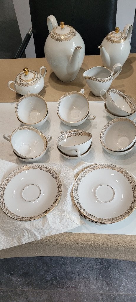 mooi oud compleet koffie servies (1iv289/10), Ophalen of Verzenden