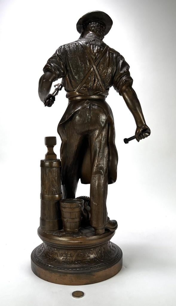 1009. Beeld, Arthur Waagen - Frankrijk, ca. 1890, Ophalen of Verzenden