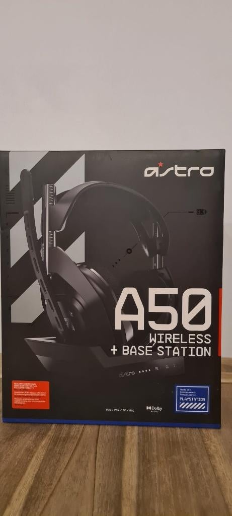 Astro A50 Gen4 Nieuw in doos voor PS5, PS4 en PC, Computers en Software, Headsets, Nieuw, Over-ear, Draadloos, Gaming headset