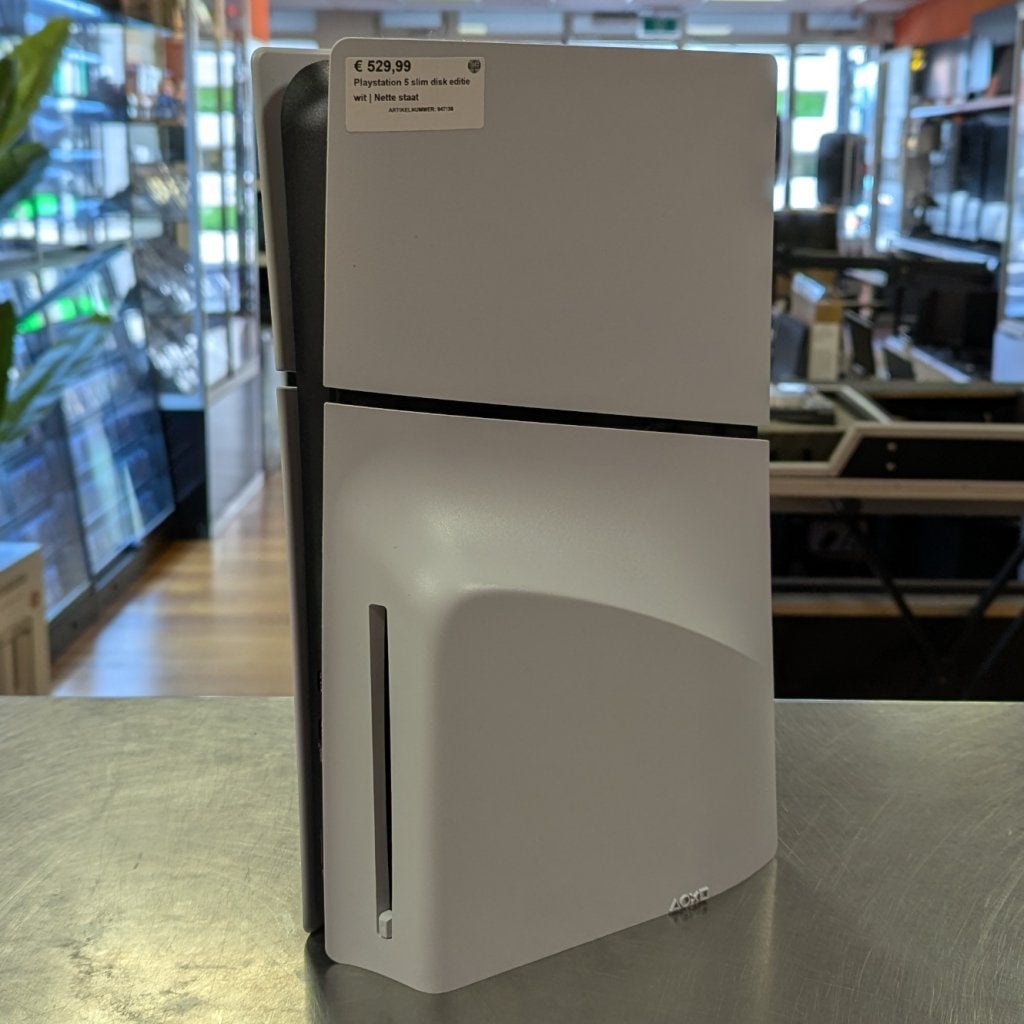 Playstation 5 slim disk editie wit | Nette staat, Sony, Zo goed als nieuw, Support@sony.com, 1-7-1 Konan, Minato-ku
Tokyo 108-0075
Japan
