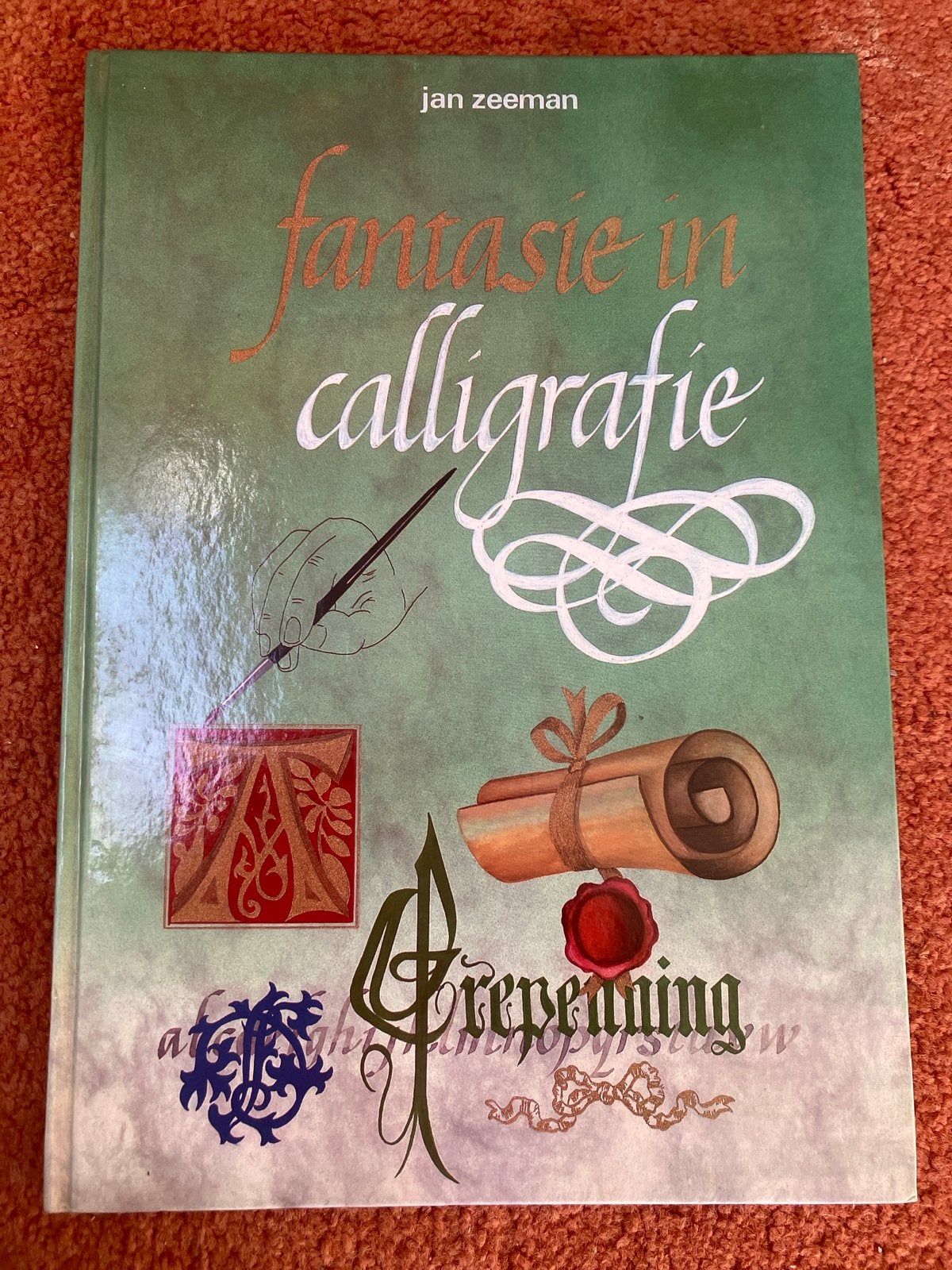 Fantasie in Calligrafie - Jan Zeeman, Ophalen of Verzenden, Zo goed als nieuw, Tekenen en Schilderen