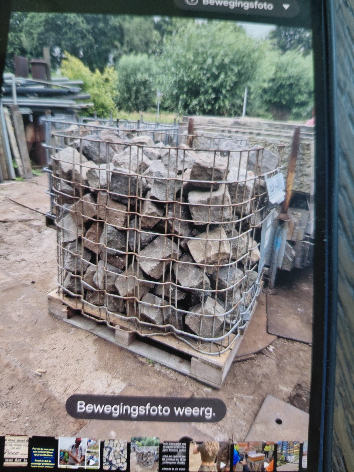 100 vierkanten meter Belgische keien, Tuin en Terras, Minder dan 3 m³, Ophalen