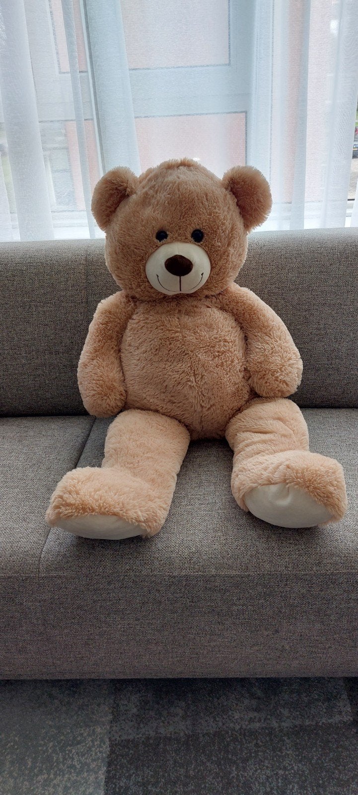 Grote knuffelbeer - Zacht en knuffelbaar .geen rook, Kinderen en Baby's, Speelgoed | Knuffels en Pluche, Ophalen, Zo goed als nieuw