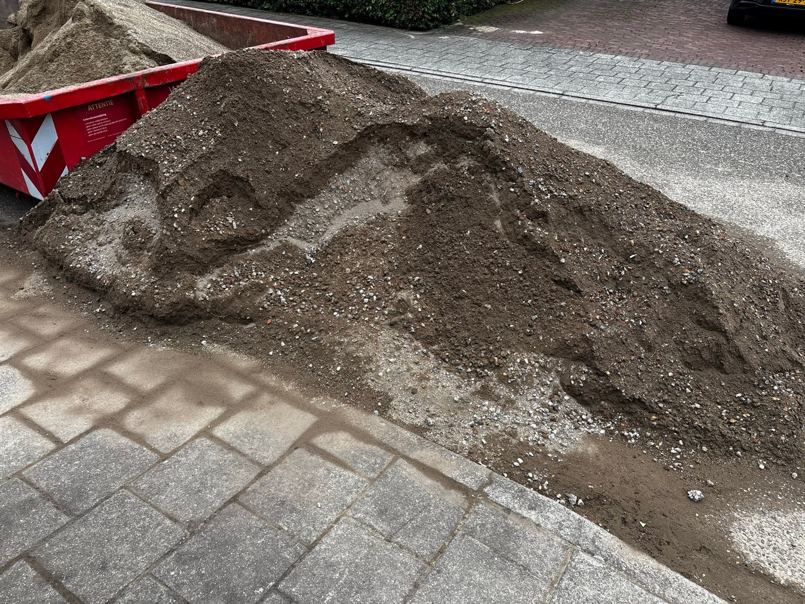 Gratis - Fijne korrelmix 0-16 mm, Tuin en Terras, Zand, Ophalen, Gebruikt, Straatzand
