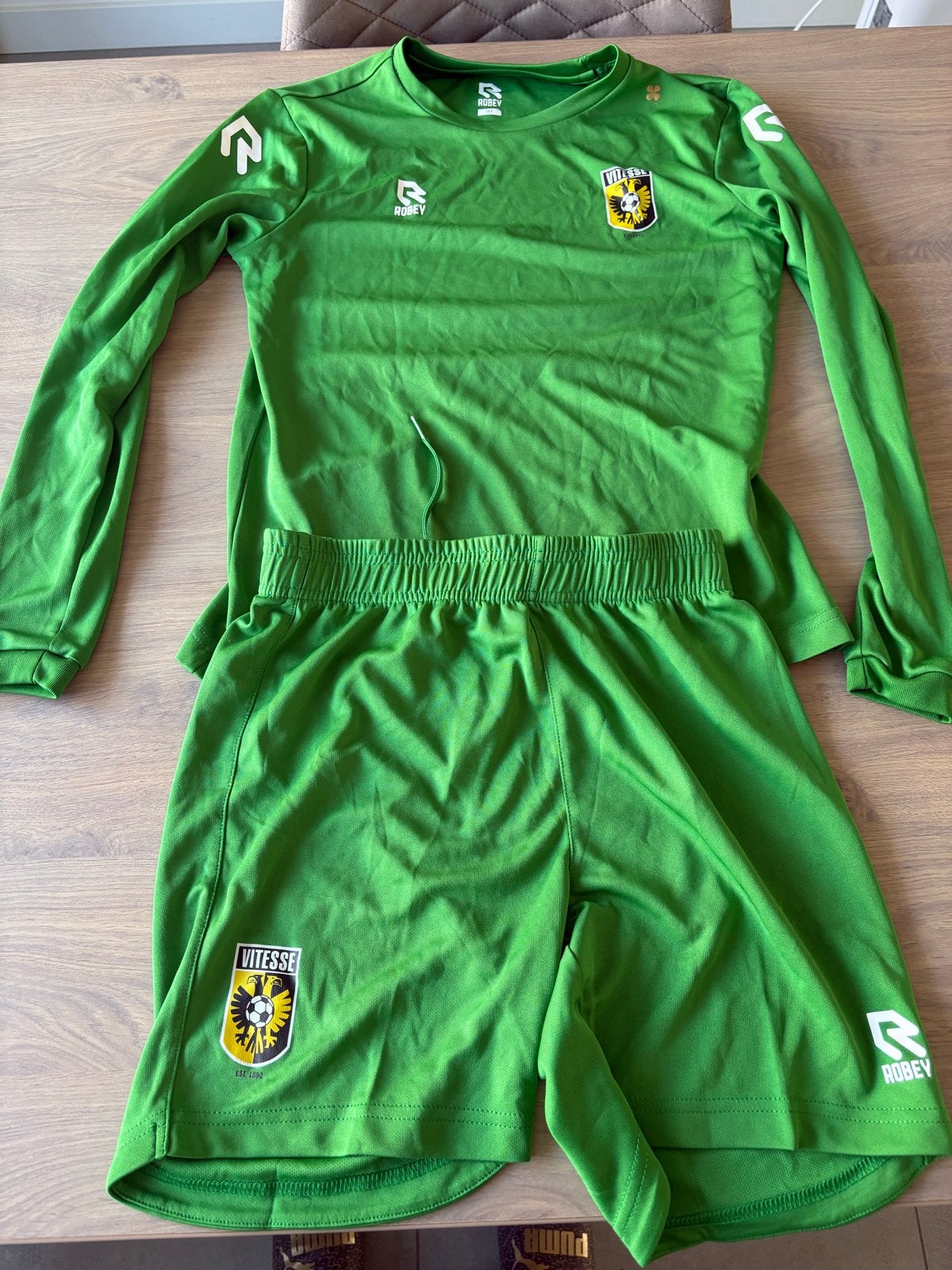 Vitesse keepers tenue met sokken maat 164, Maat XS of kleiner, Ophalen of Verzenden, Gebruikt, Set