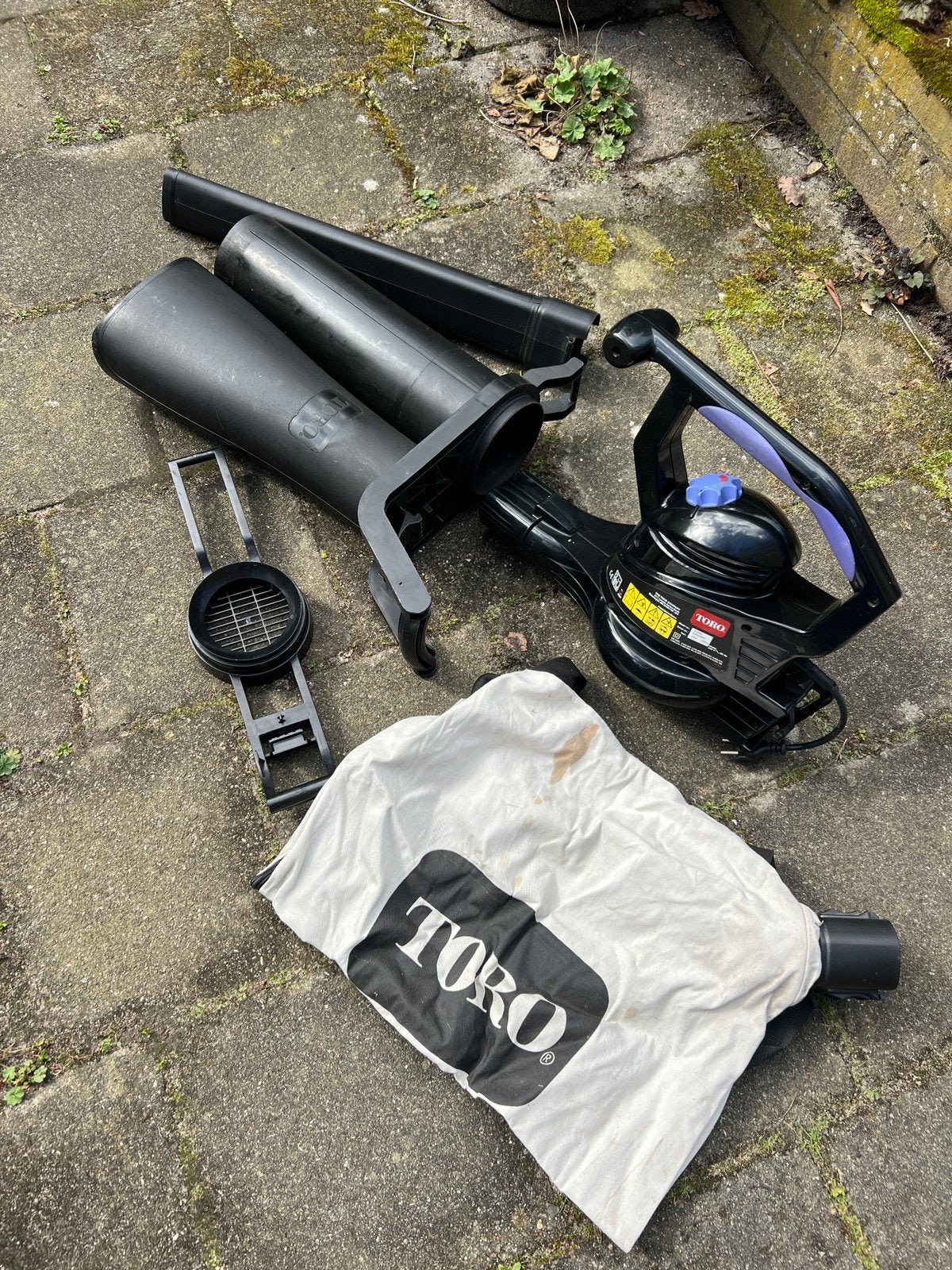Toro Ultra 350 - elektrische bladzuiger - in goede staat, Gebruikt, Met opvangzak, Handgedragen, Ophalen of Verzenden