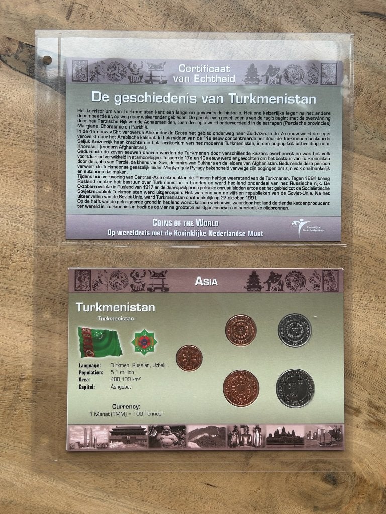 Munten set Turkmenistan, Ophalen of Verzenden, Midden-Oosten