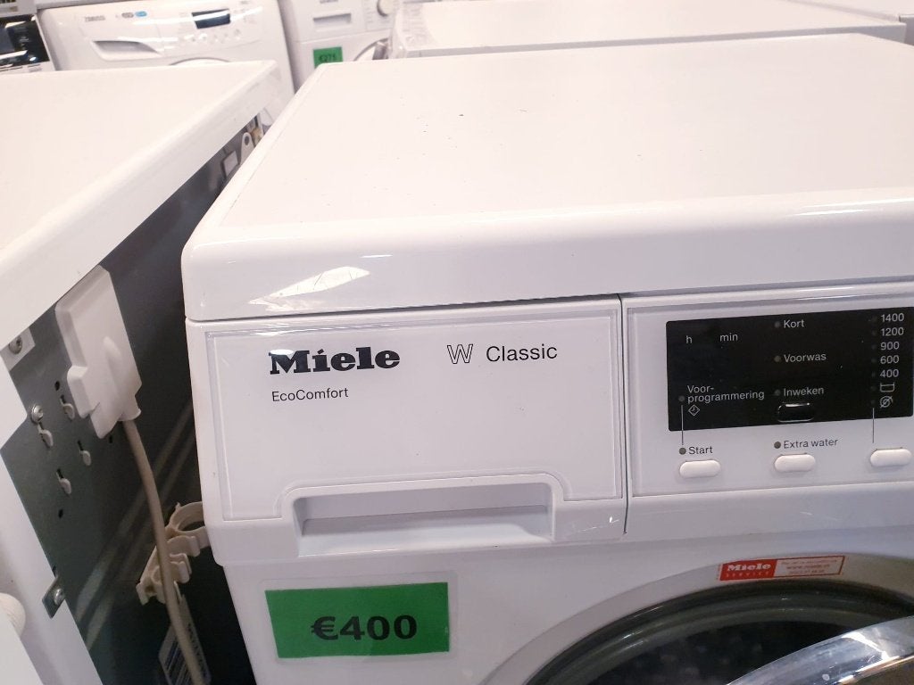 miele wasmachine a+++ inc 6 mnd garantie, Witgoed en Apparatuur, Wasmachines, Ophalen, Zo goed als nieuw, Voorlader, 85 tot 90 cm