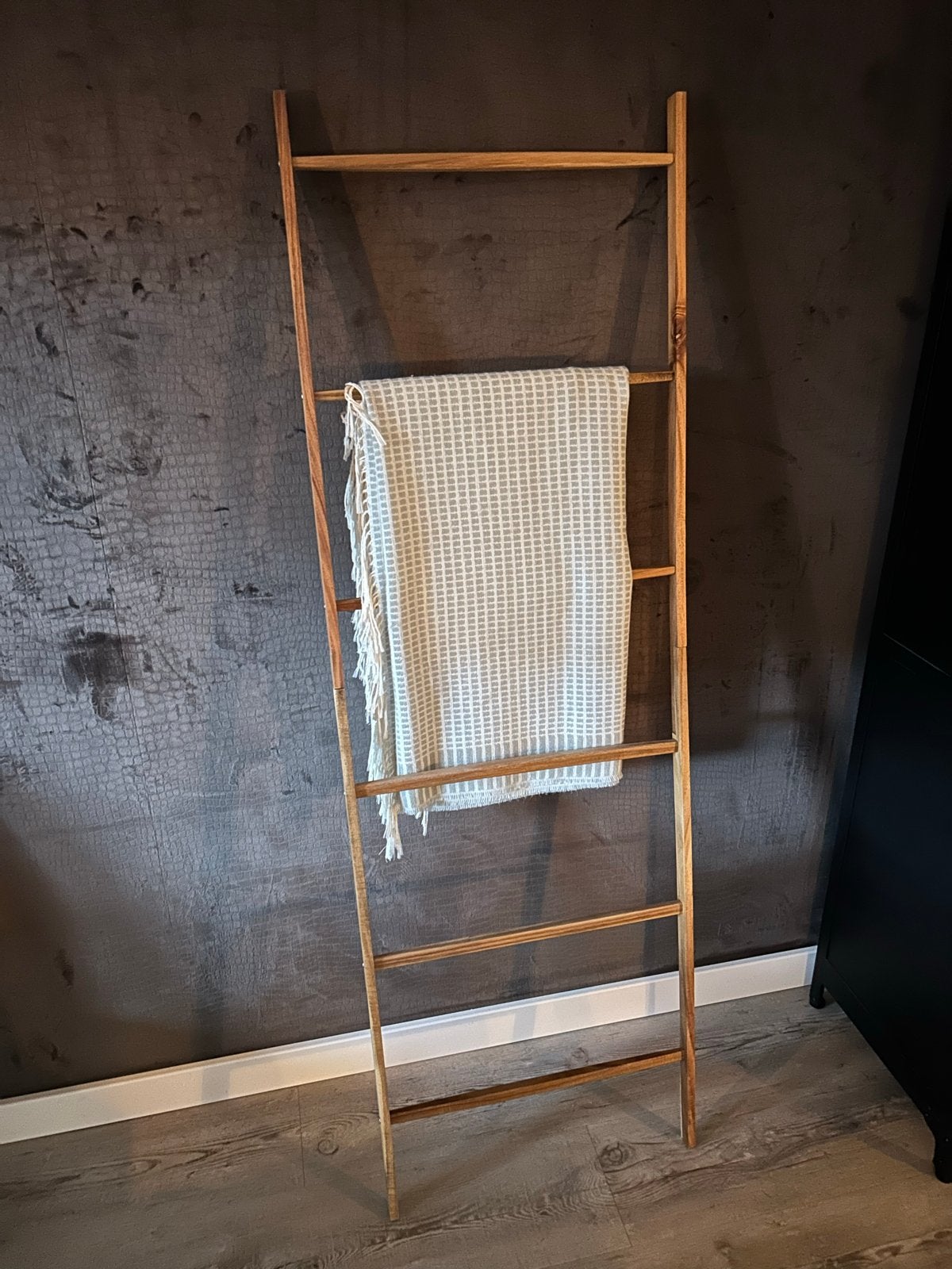 Houten decoratieve ladder - handdoekenrek/dekenrek, Hout, Nieuw, Ophalen of Verzenden, Landelijk