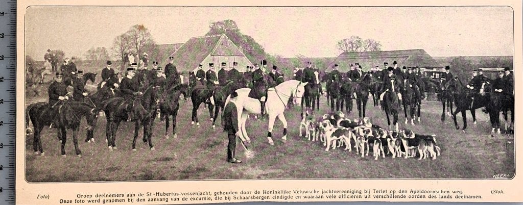 Leger 1909: St. Hubertusjacht bij Terlet, Verzenden, Voor 1940, Gebruikt, Overige onderwerpen