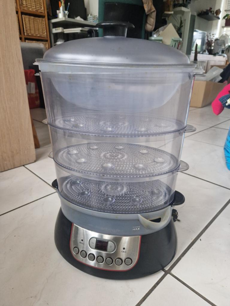 Philips HD9140 Stoomkoker met 3 lagen en timer, Ophalen of Verzenden, Gebruikt