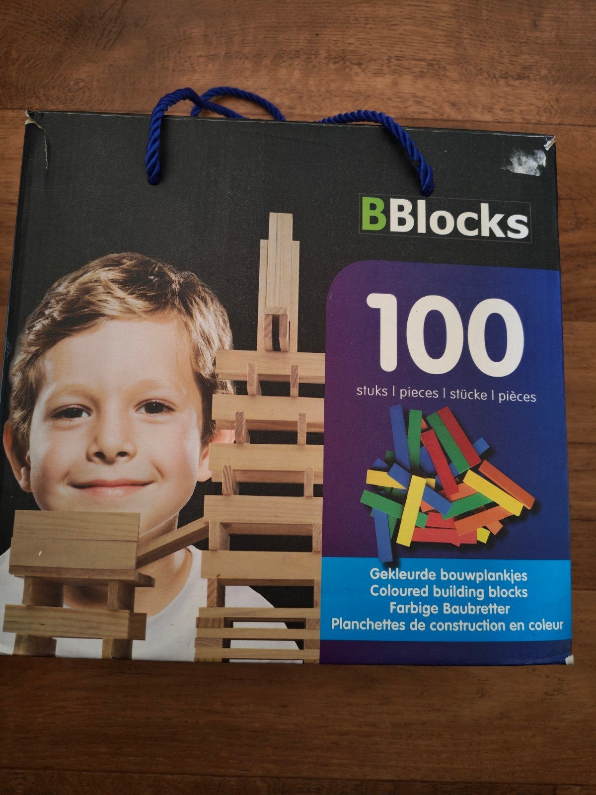 BBlocks Kapla houten gekleurde bouwplankjes 100 stuks, Kinderen en Baby's, Ophalen of Verzenden, Gebruikt, Overige typen