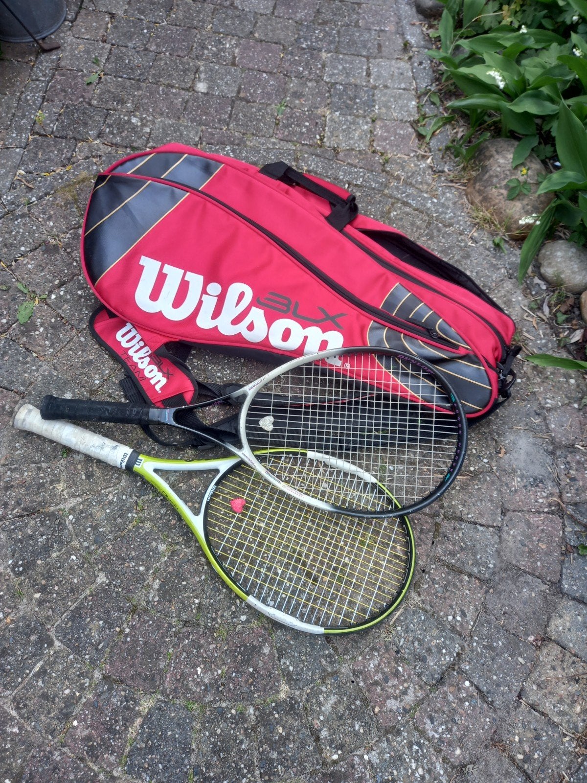 Wilson tennisrackets en tennistas - Set, Ophalen of Verzenden, Gebruikt, Racket, Wilson