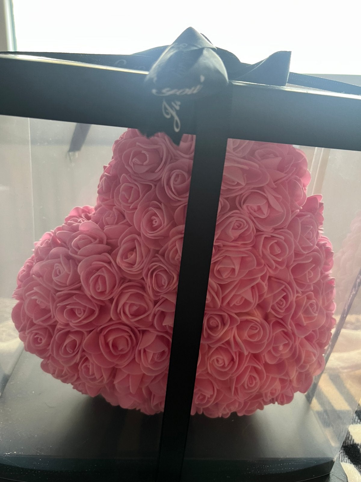 Beer en hart voor decoratie, Roze, Ophalen, Nieuw, Wanddecoratie