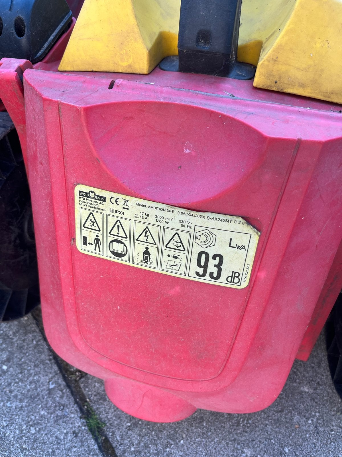 WOLF-Garten Ambition 34E Elektrische Grasmaaier, Ophalen, Cirkelmaaier, Gebruikt, Elektrische grasmaaier