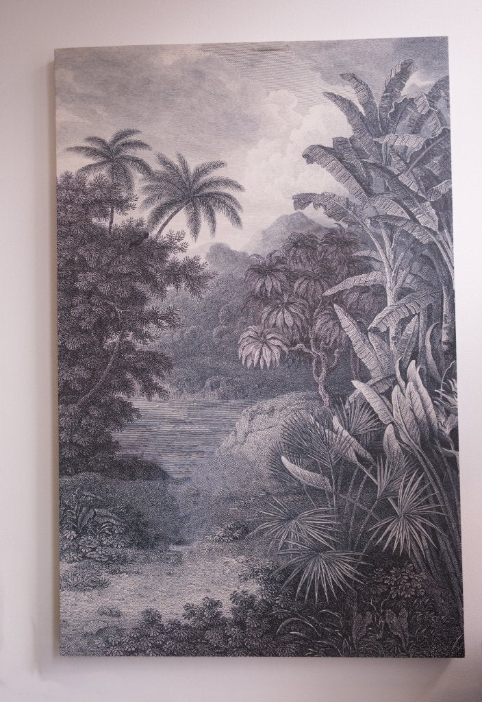 Wanddecoratie Jungle Grijstinten, Ophalen of Verzenden, Gebruikt