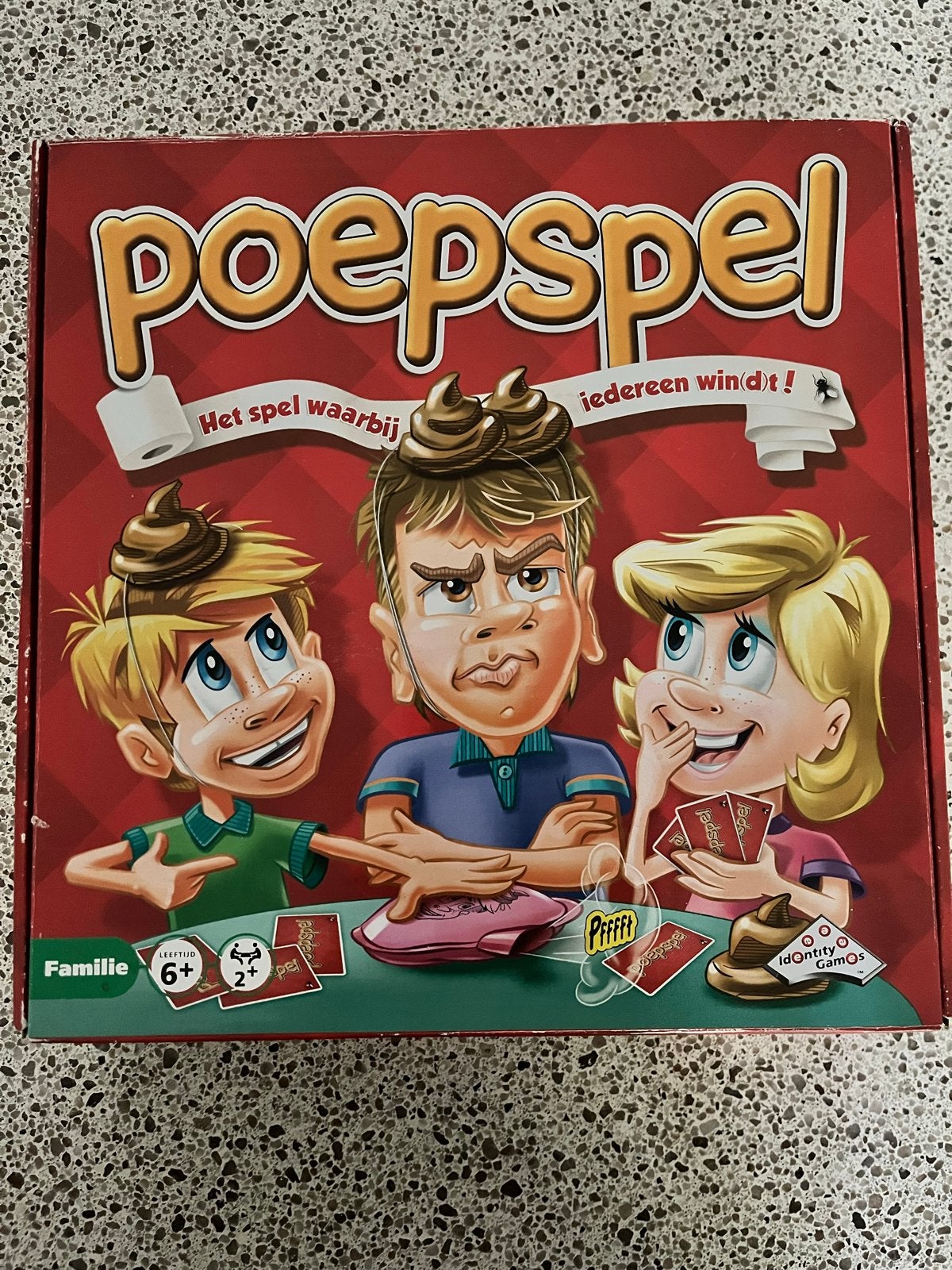 Gezelschapsspel: Het Poepspel voor elk kind en ouder, Een of twee spelers, Ophalen of Verzenden, Gebruikt