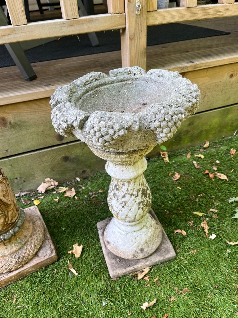 Ornament vogelbadje tuin, Ophalen, Gebruikt, Beton, Overige typen