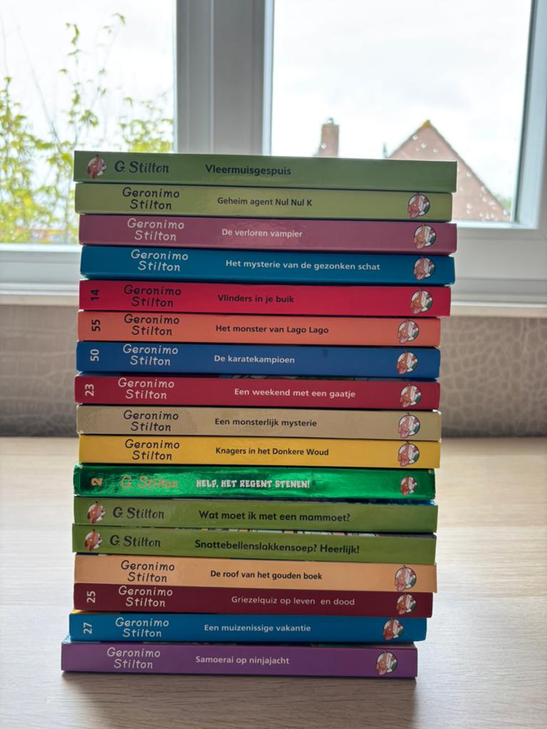 Geronimo Stilton boeken (17 stuks), Boeken, Partijen en Verzamelingen, Ophalen, Zo goed als nieuw, Kind en Jeugd