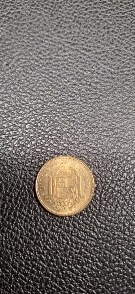 Spanje 2,5 peseta 1953(56), Ophalen of Verzenden, Overige landen