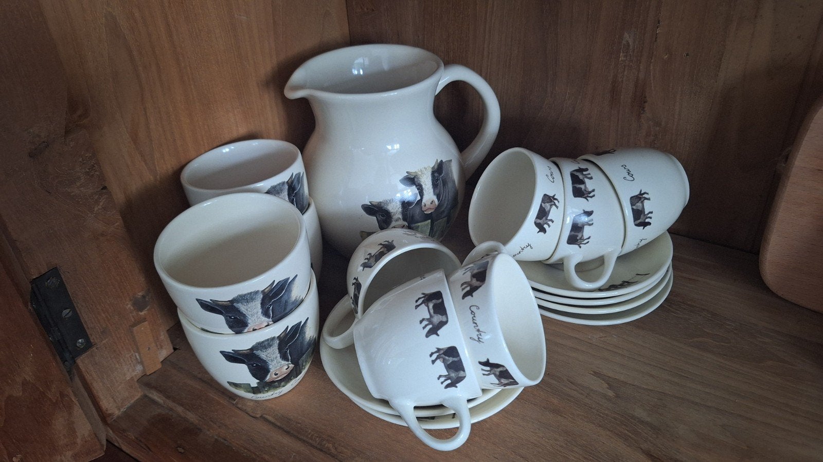 Jet by Ter Steege servies met koeien. country cows, Ophalen of Verzenden, Zo goed als nieuw, Overige stijlen, Kop(pen) en/of Schotel(s)