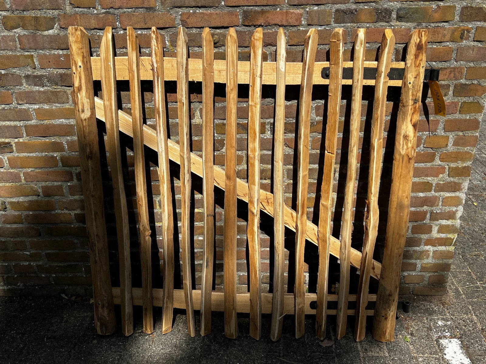 (6) Houten tuinpoort Kastanje – 130 x 120 cm, Tuin en Terras, Ophalen, Nieuw, M, Noordhuismichael@gmail.com