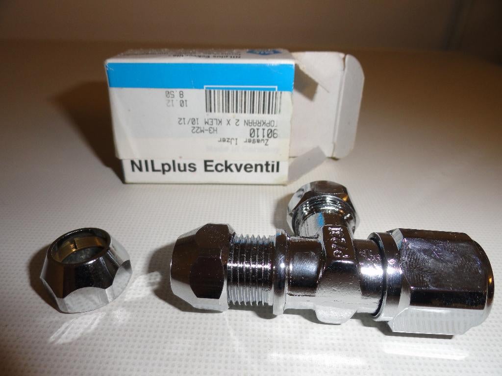 NIL Hoekventiel 1223/6 knel - nieuw, Ophalen, Minder dan 30 cm, Radiator, Nieuw
