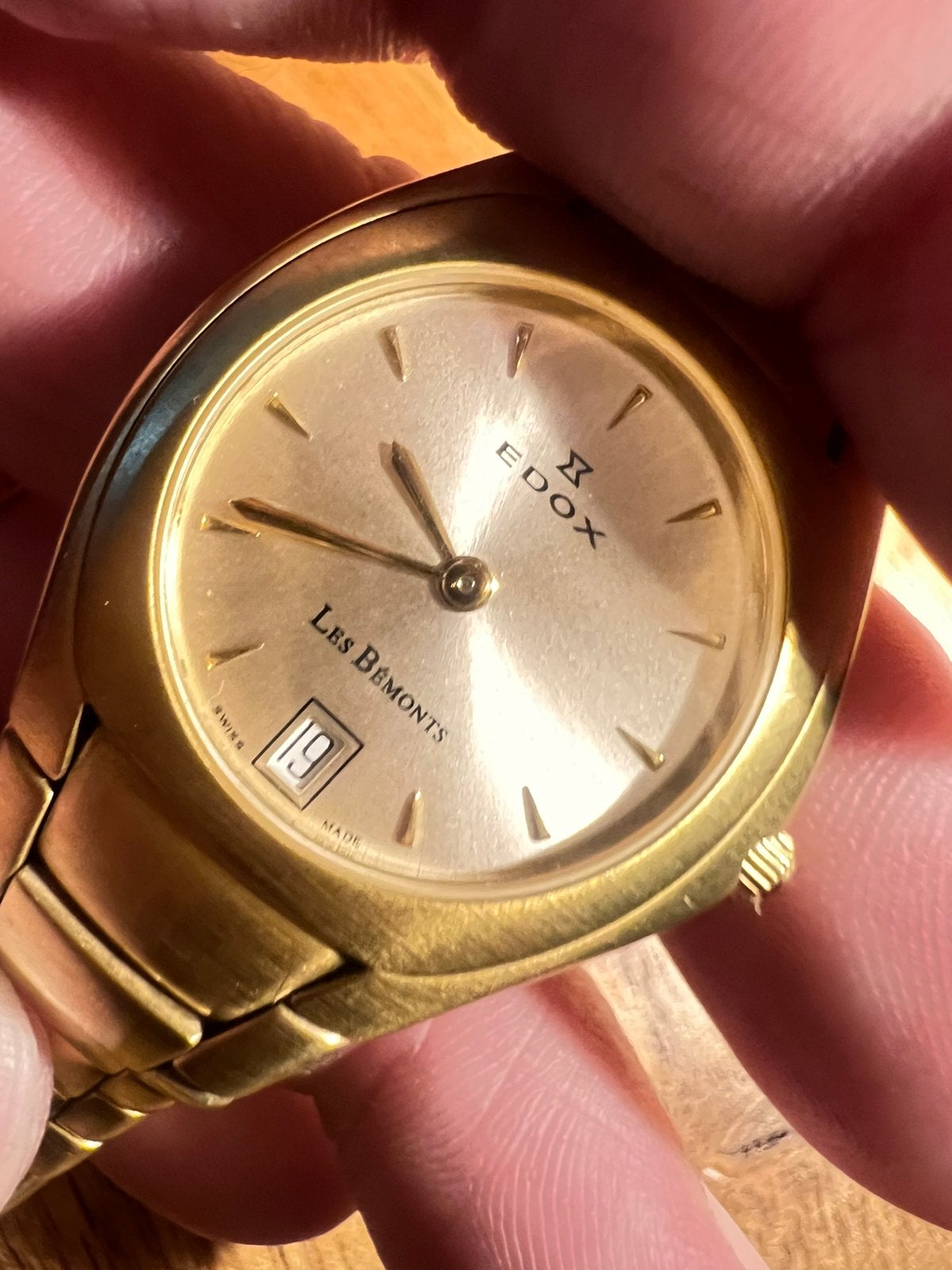 GOUDE DAMES HORLOGE  EDOX LES BEMONTS, Overige merken, Verguld, Goud, 1960 of later