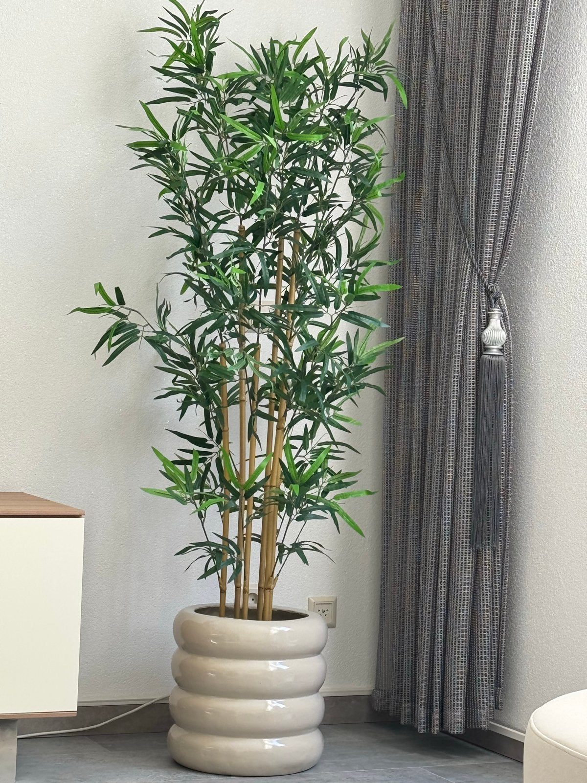 Kunstplant Bamboe  - Zonder beige Pot, Ophalen, Binnen, Groen, Kunstplant