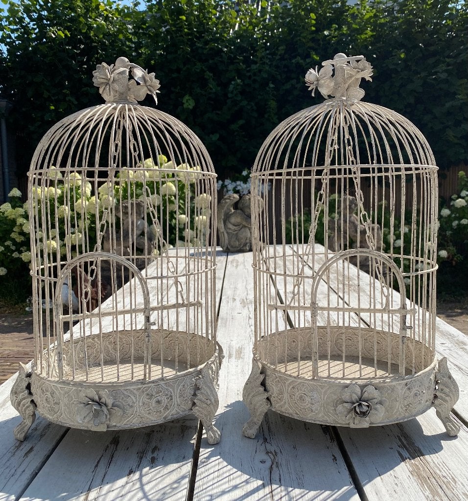 Clayre & Eef vogelkooitjes, Ophalen, Brocante, Zo goed als nieuw, Metaal