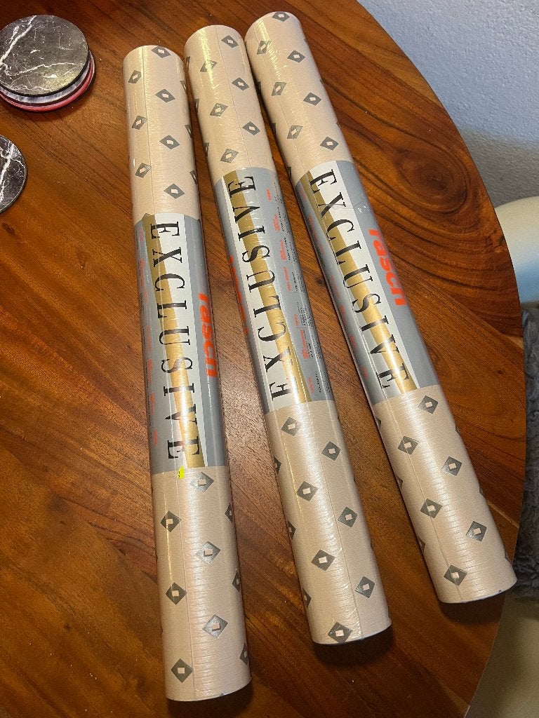 3x Vintage nieuwe rollen behang behangpapier Rasch Design, Huis en Inrichting, Ophalen of Verzenden