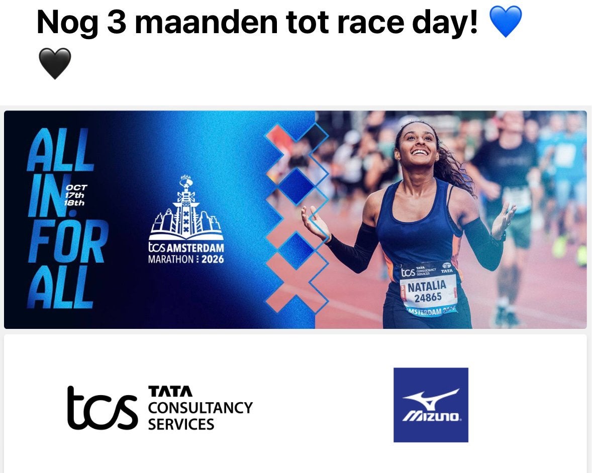 Tsc amsterdam maraton, startbewijs, Ophalen of Verzenden, Nieuw, Overige typen, Overige merken