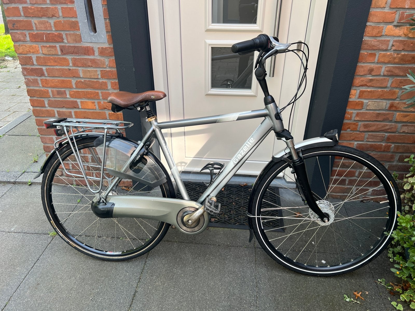 Gazelle Oranje C7+ Herenfiets/Jongensfiets 28 inch 53 cm, Versnellingen, Zo goed als nieuw, Trommelrem, Ophalen