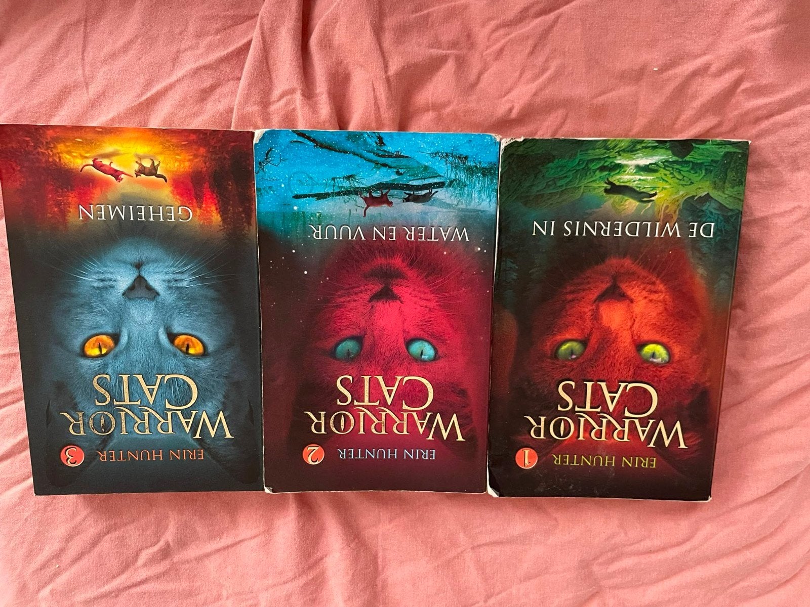 Warrior Cats Boekenreeks - Deel 1, 2 en 3, Ophalen of Verzenden, Gelezen, Erin Hunter, Nederland