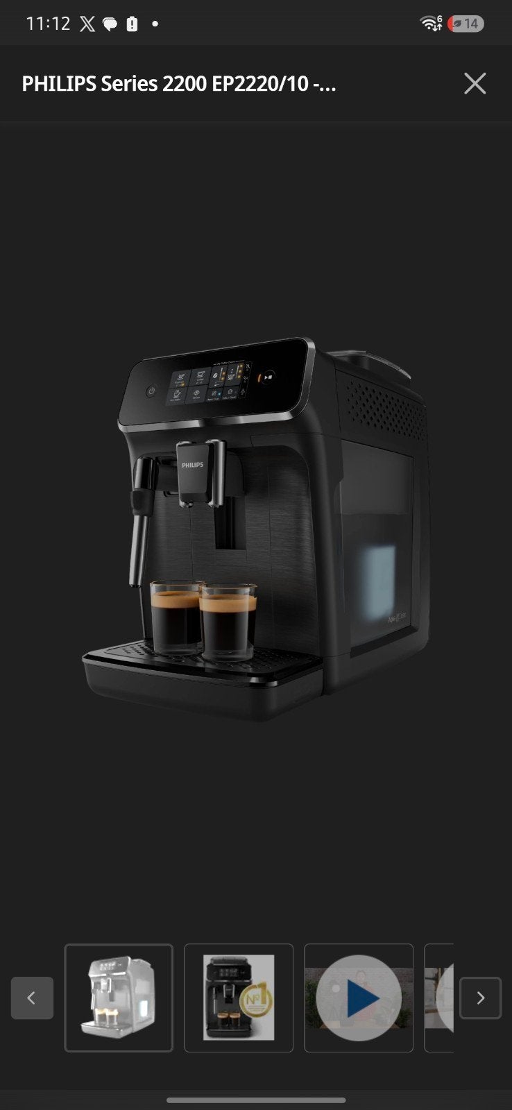 Philips Koffiemachine, Witgoed en Apparatuur, Ophalen, Gebruikt, Koffiemachine, Koffiebonen