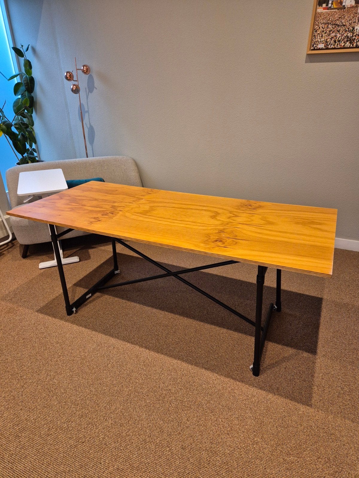 IKEA KARPALUND onderstel met MDF tafelblad, Gebruikt, 100 tot 150 cm, 50 tot 100 cm, Rechthoekig