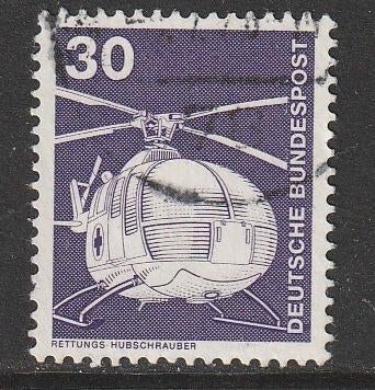 BRD 1975 849 Helikopter, Gest, Ophalen of Verzenden, BRD, Gestempeld