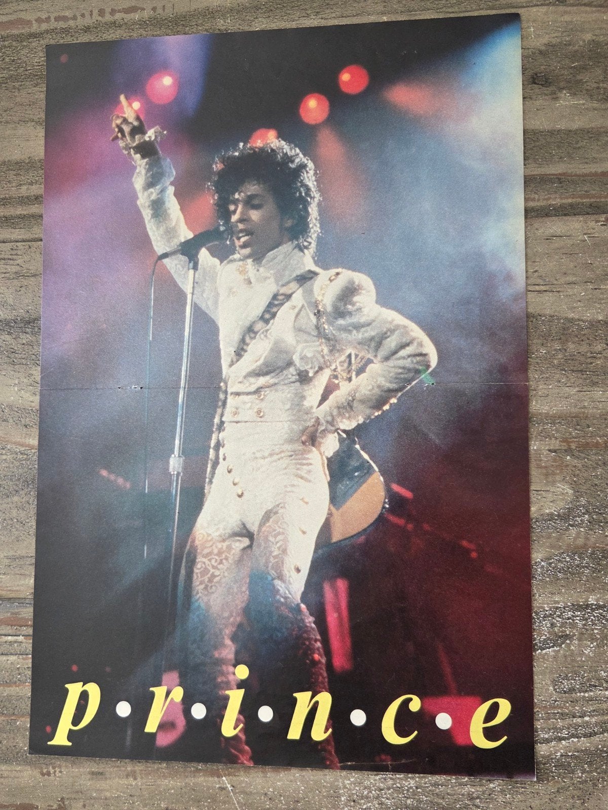 Prince Poster - Live on stage, Verzamelen, Ophalen of Verzenden, Zo goed als nieuw, A1 t/m A3, Muziek