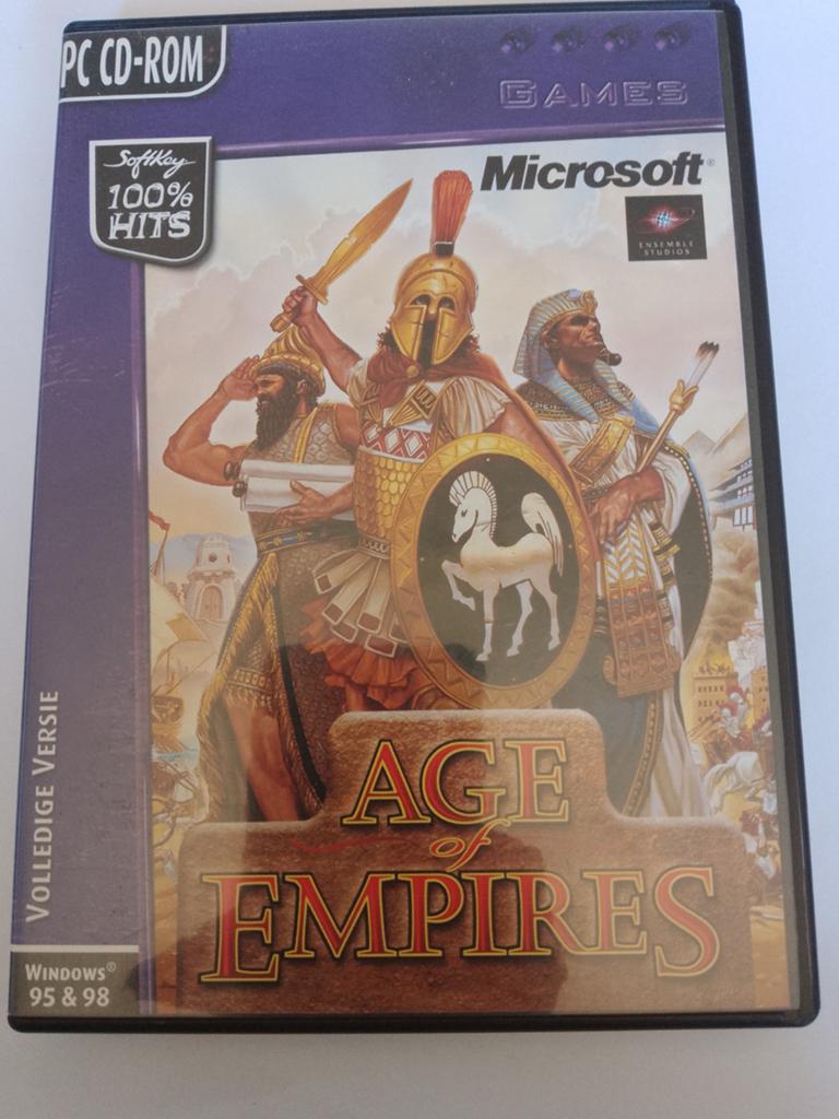 Age of Empires PC CD-ROM - Klassiek Strategie Spel, Gebruikt, 1 speler, Eén computer, Ophalen of Verzenden